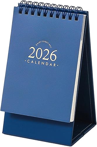 Miniatura 14 de 2026 Desk Calendar Twin-Coil Binding 16 Month Paper Calendar From Sep 2025 To Dec 2026 Office Tabletop Calendars Planner Retro Office Planner