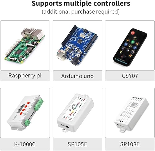 Miniatura 3 de WS2812B RGB LED Digital Flexible Panel de luz direccionable individualmente WS2812 8X8 16X16 8X32 LED Módulo Matrix Screen DC5V (paquete de 2 16X16