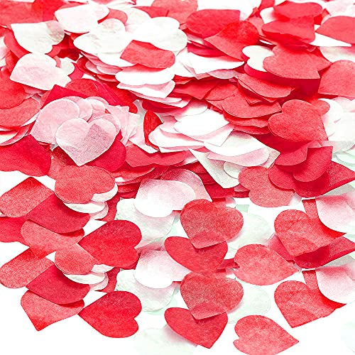 AOZUO Lot De 6000 Confettis Ronds De 1 Cm - Multicolore - Pour Anniversaire, Mariage, Saint-Valentin, Baby Shower (rose