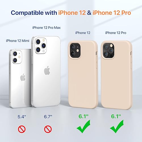 Miniatura 133 de Miracase - Funda diseñada para iPhone 11 con protector de pantalla, funda de goma de silicona líquida, protección total contra caídas y a prueba