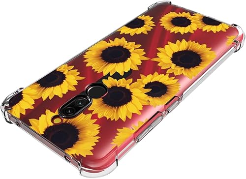 Miniatura 5 de Sidande Funda para Redmi 8A, Redmi 8 A MZB8458IN Funda para niñas y mujeres, transparente floral, suave, flexible, TPU delgada, funda protectora