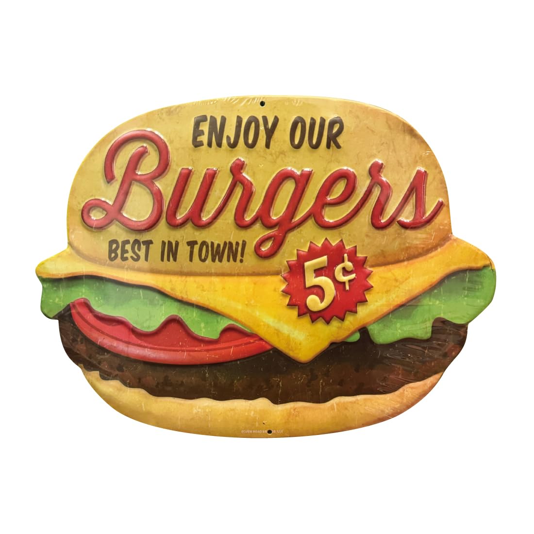 Amazon.co.jp: US EMBOSSED SIGN/BURGER エンボスサイン 看板