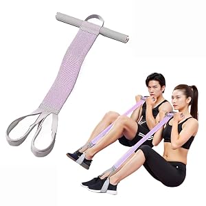 2025 New Yoga Pedal Resistance Fabric Band with Handles Anti-Broken Elastic Sit Up Pull Rope for Strength Training