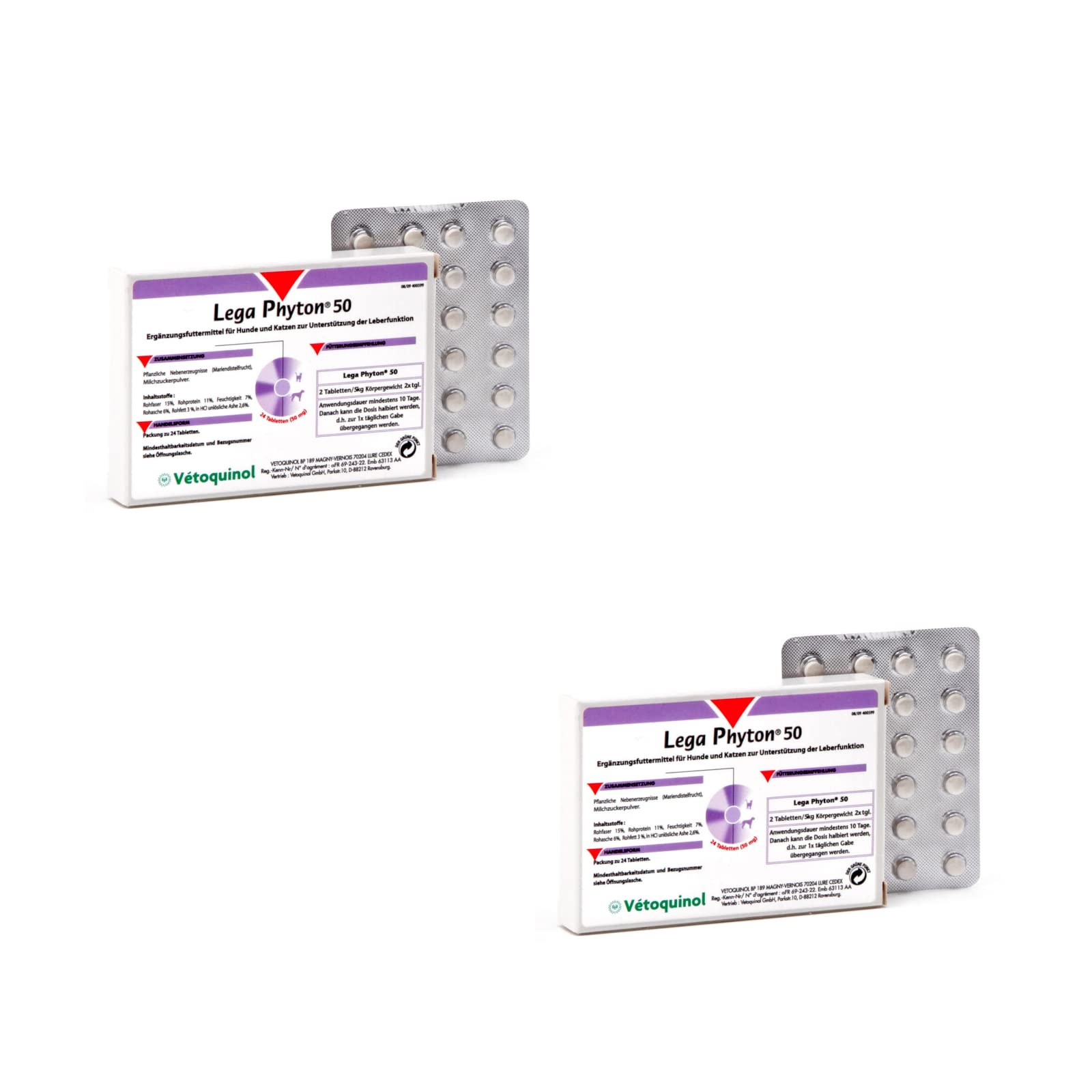 Vetoquinol Lega Phyton 50 - Doppelpack - 2 x 24 Tabletten