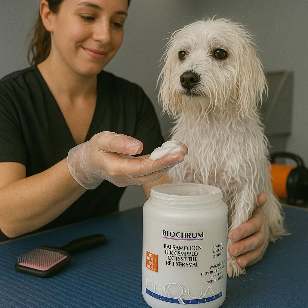 REQUAL BALSAMO CANI E GATTI RAVVIVANTE MANTI BIANCHI E COLORATI BIOCHROM 1000 ML