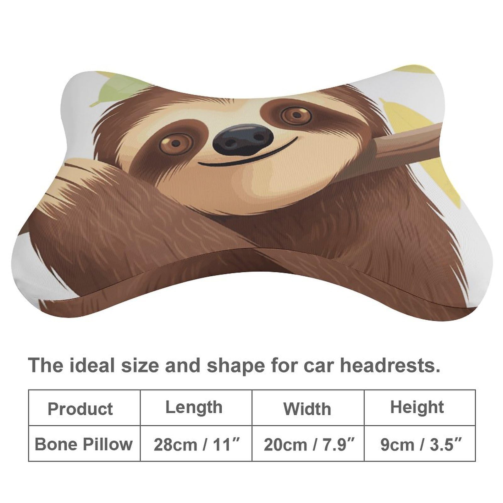 Almohada de perezoso, núcleo de almohada de espuma viscoelástica, cojín, proporciona apoyo para el cuello, almohadas de coche para viajes y oficinas en casa.