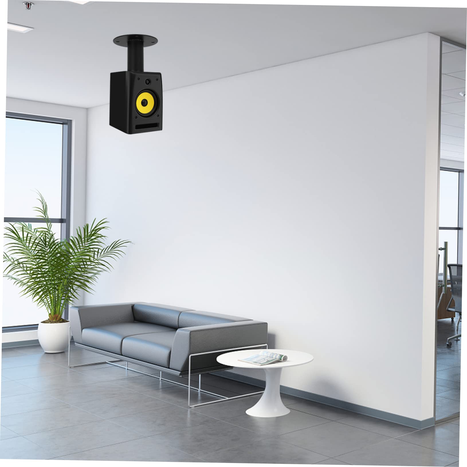 2Pcs Metal Speaker Base Stands Durable Support for Home Theater and Satellite Speakers Floor Protector Feet for Secure Mounting and Stability