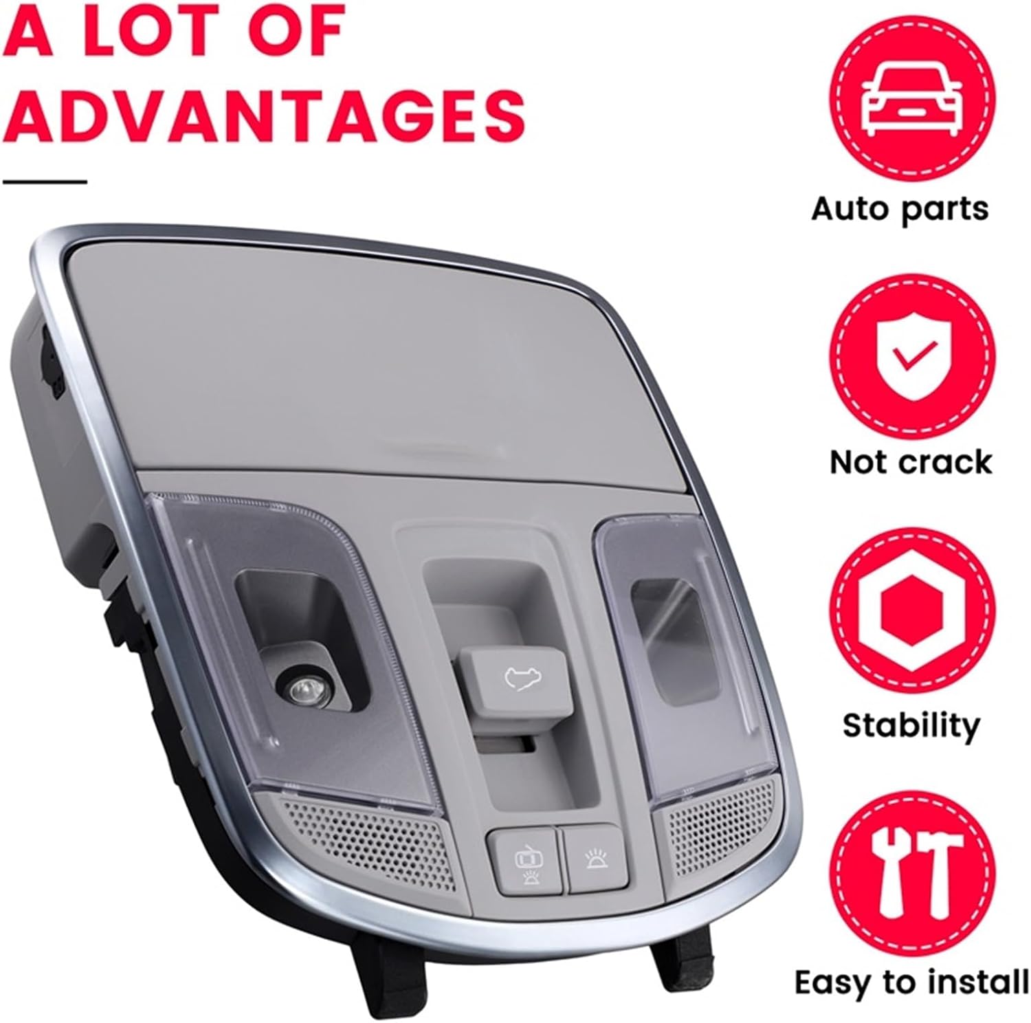 AS57-Car Overhead Console Assembly Reading Light Sunroof Switch Panel 92810D3000TTX Forhyundai Tucson 2016-2018