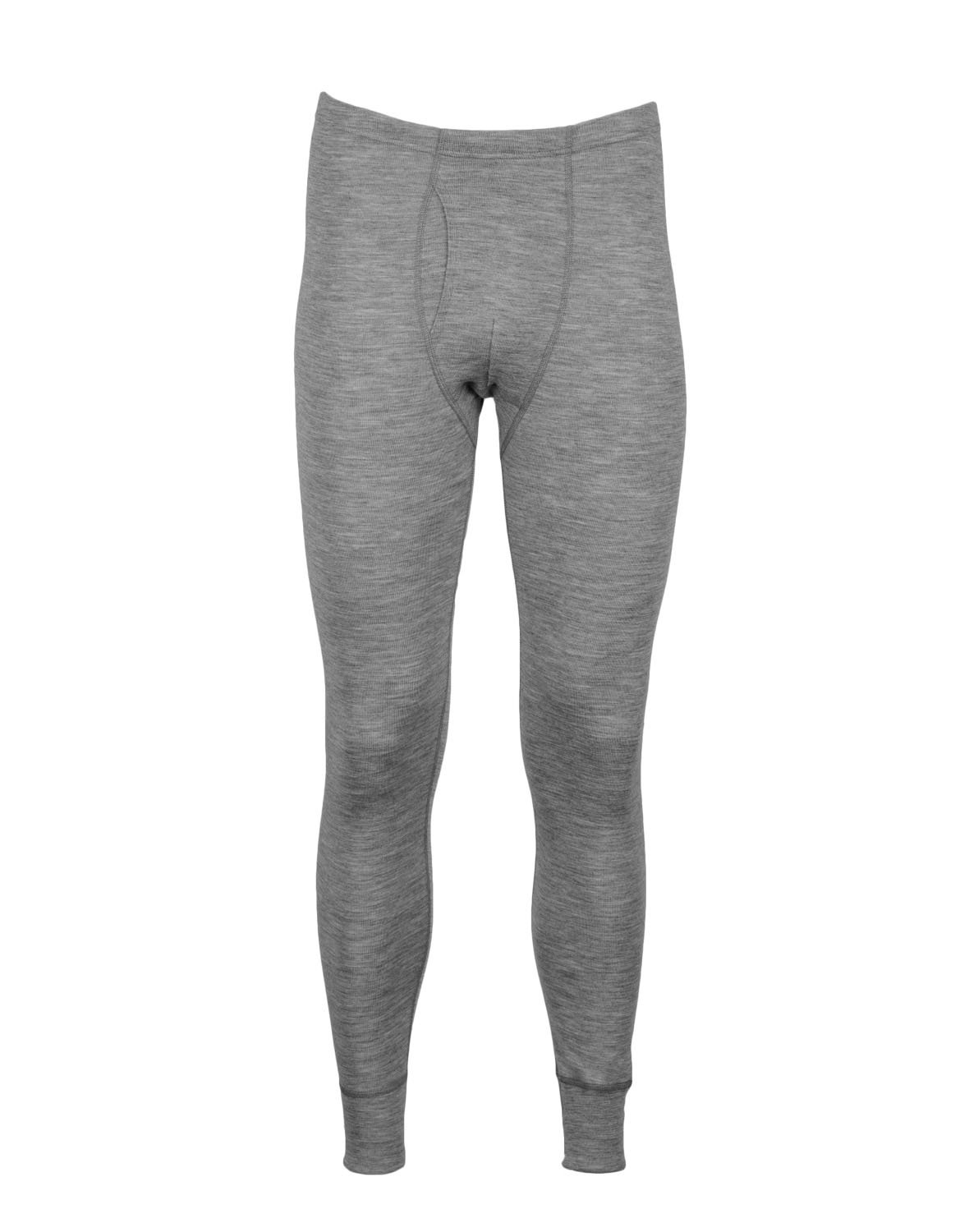 Dilling Men's Grey Merino Wool Long Johns - Thermal Leggings Xxl