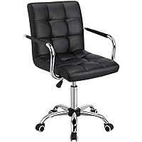Yaheetech Sedia da Ufficio Scrivania Cameretta a Rotelle Girevole Imbottita Ergonomica