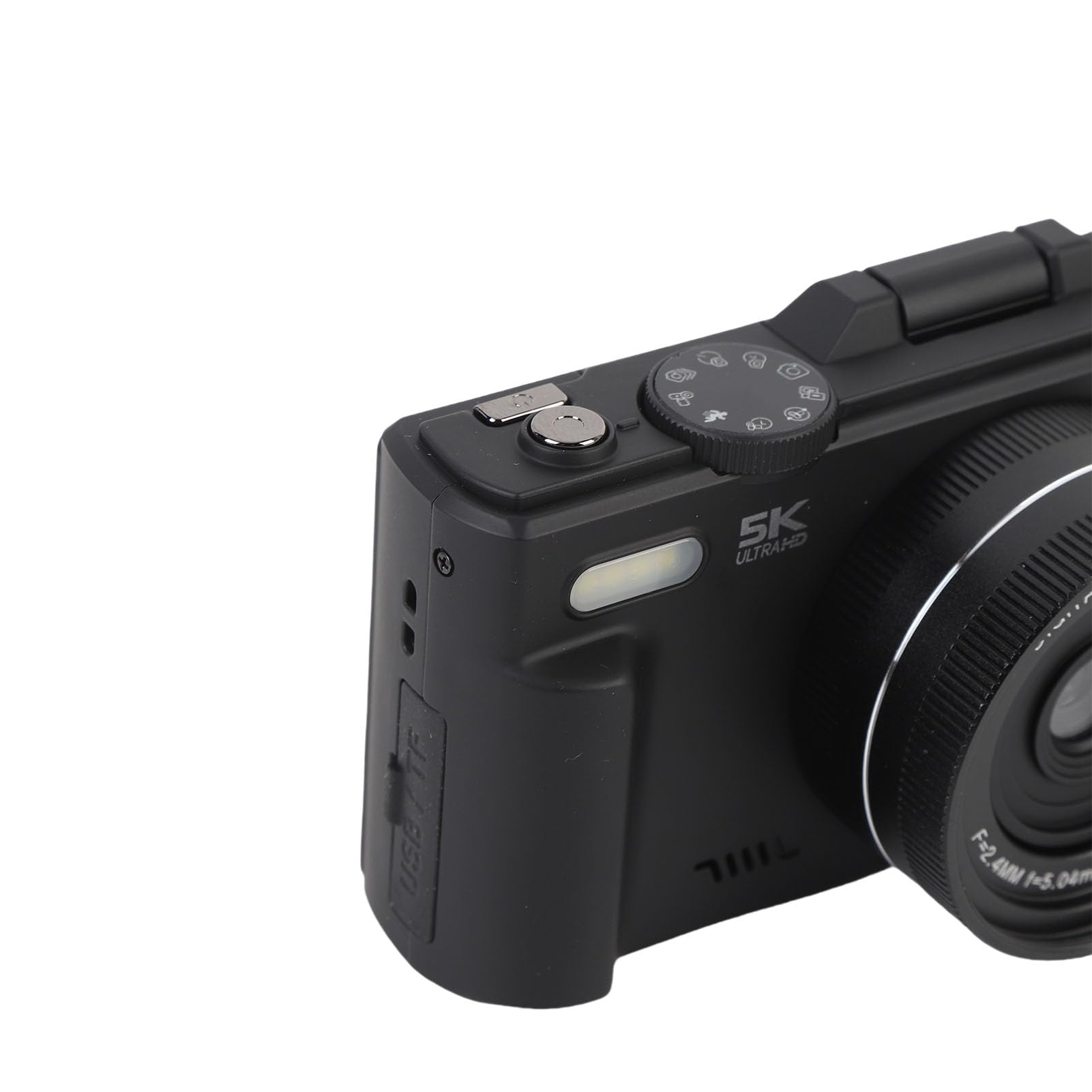Aparat Cyfrowy dla Dzieci, 5K HD 75MP UHD 18XAF Autofocus Volg Camera z 3 -calowym Ekranem Klapki, Błyskowa i Wideo, Transfer WiFi, Przenośny (BLACK)