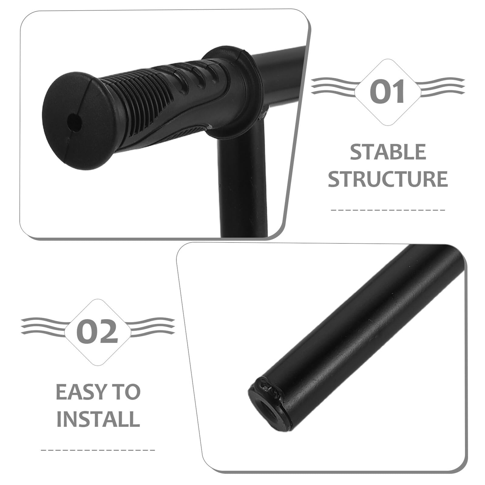 Rallonge de Poignée Antidérapante pour Poussette Barre D’Extension 32 MM en Plastique Robuste Accessoire Pratique pour Promenade Sécurisée et Confort Parentale
