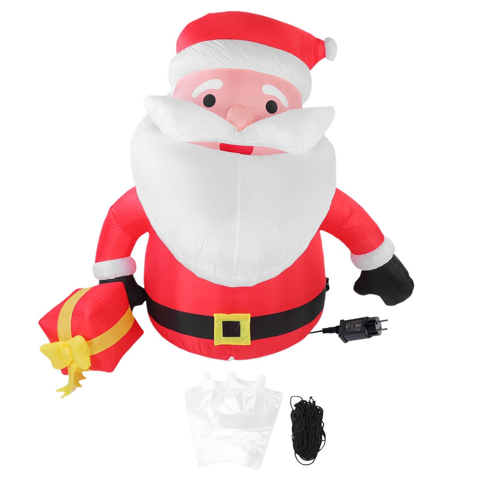 Papá Noel inflable de 190 pies, poliéster 190T con