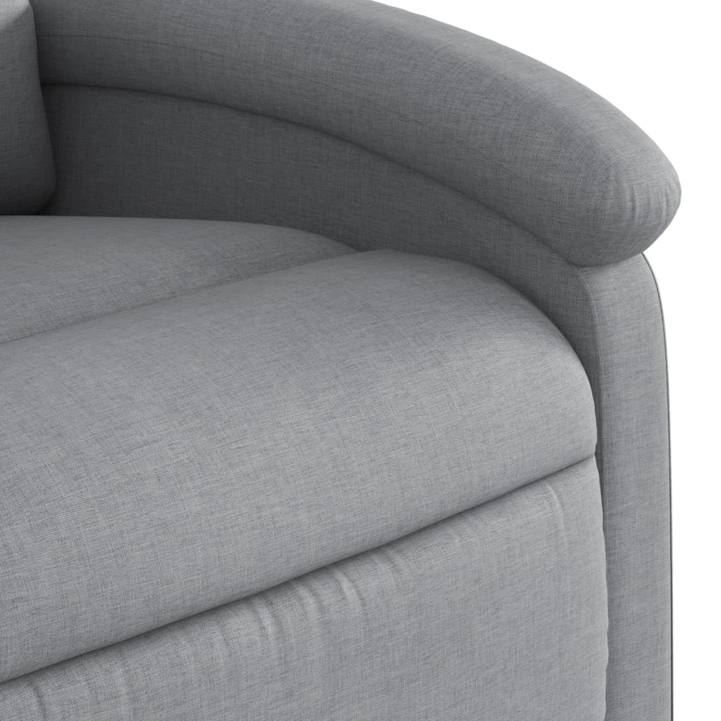 Festnight Sillón Masaje Eléctrico Sillón Masaje Reclinable Sillon Relax Reclinable Sillón Relax Sillón Reclinable Manual Sillones para Salón de Tela #2, Gris Claro