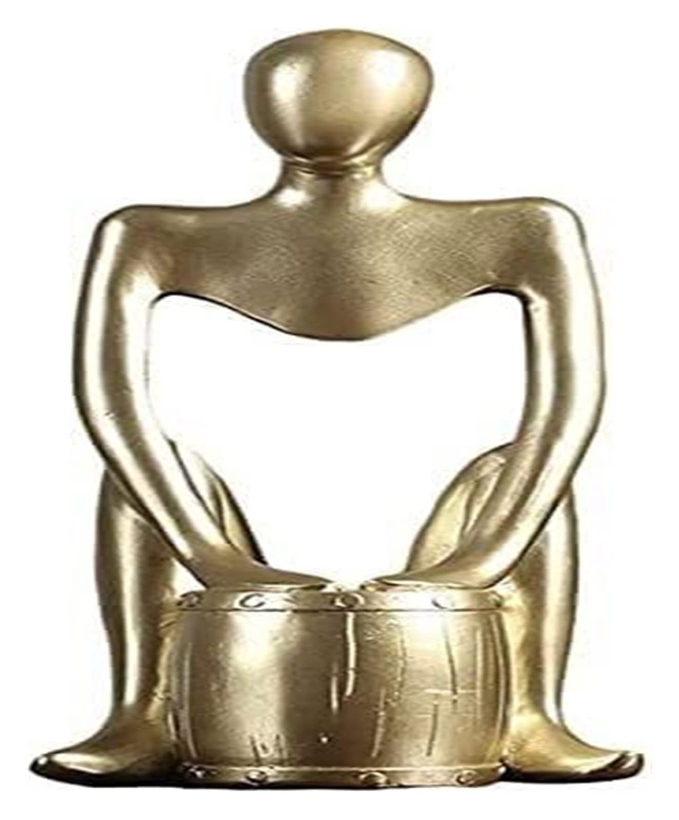 Cool Sculpture Decorative Art Statue Ornament Creative Individual Thinker Figurine Resin Thinker Statue Abstract Human Thinker Sculpture Collectible Figurines For Home Office Desktop Decor Playing Dru