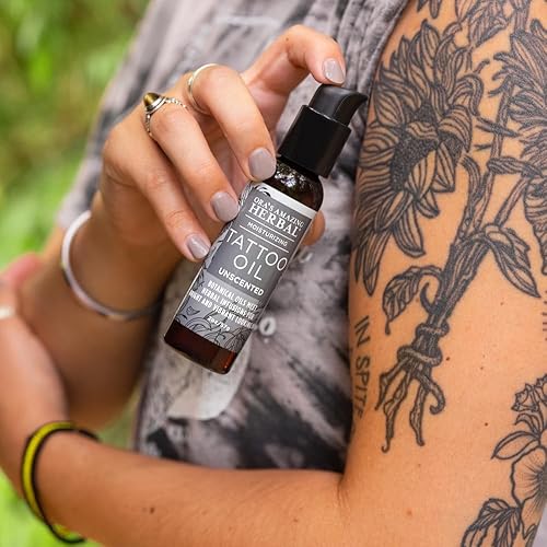 Miniatura 4 de Aceite de tatuaje sin perfume Oras Amazing Herbal cuidado posterior de tatuajes naturales ilumina reduce la inflamación hidrata para hombres y