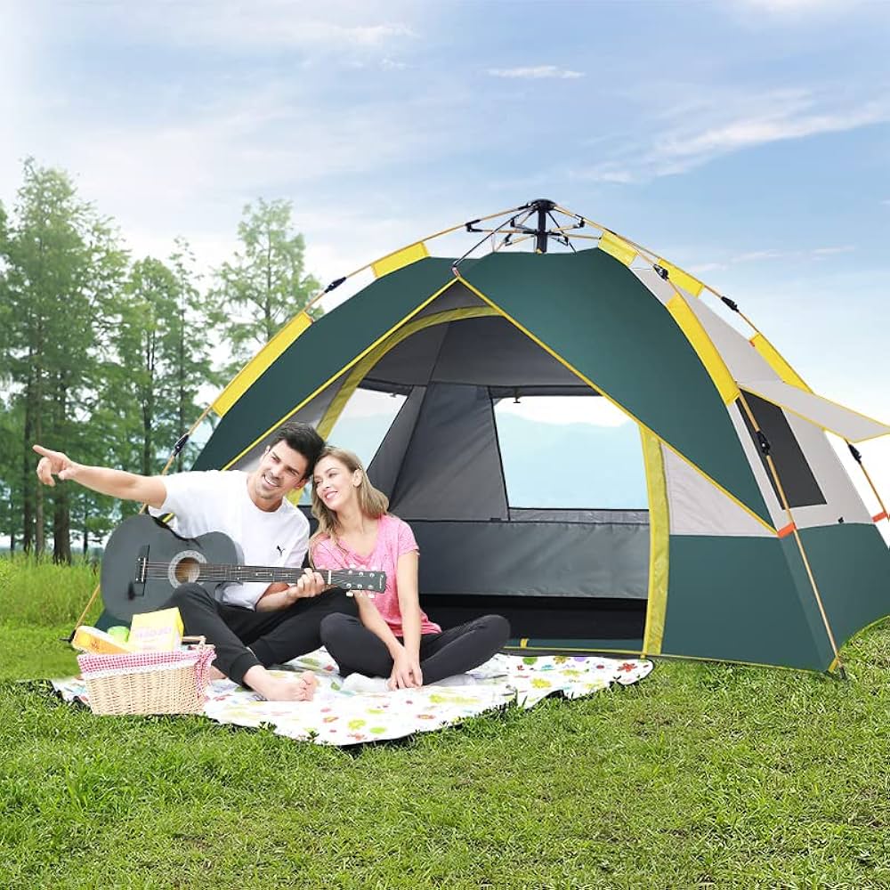 サンライク（SANLIKE) ワンタッチテント 簡易テント 2～4人用 軽量＆コ Amazon | サンライク（SANLIKE) ワンタッチテント 簡易テント 2