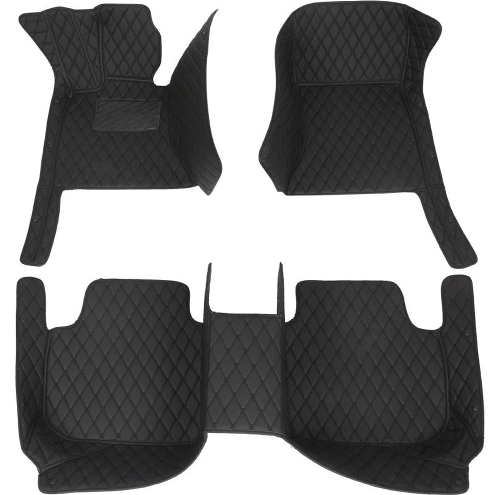Tapis de sol voiture 3D cuir PU noir Mercedes Benz Classe E W214 2024 sur mesure