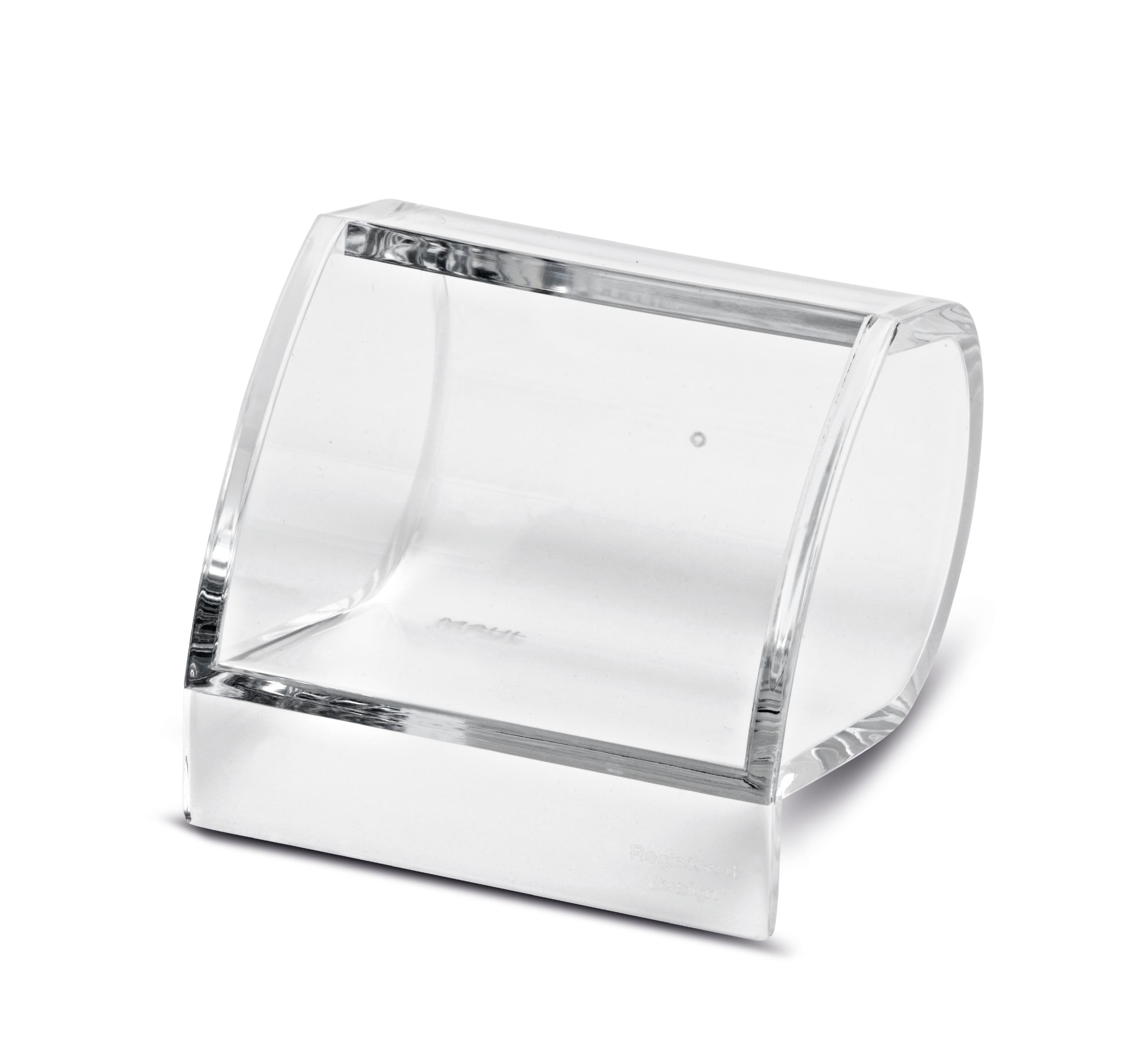 MAUL Staple Dispenser Acrylic Crystal Clear Office Organiser Freestanding