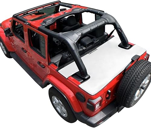 Miniatura 24 de Shadeidea - Cubierta tonneau para el Jeep Wrangler JK de 4 puertas, cubierta Ton para el maletero trasero del JKU (2007-2018), cubierta para la
