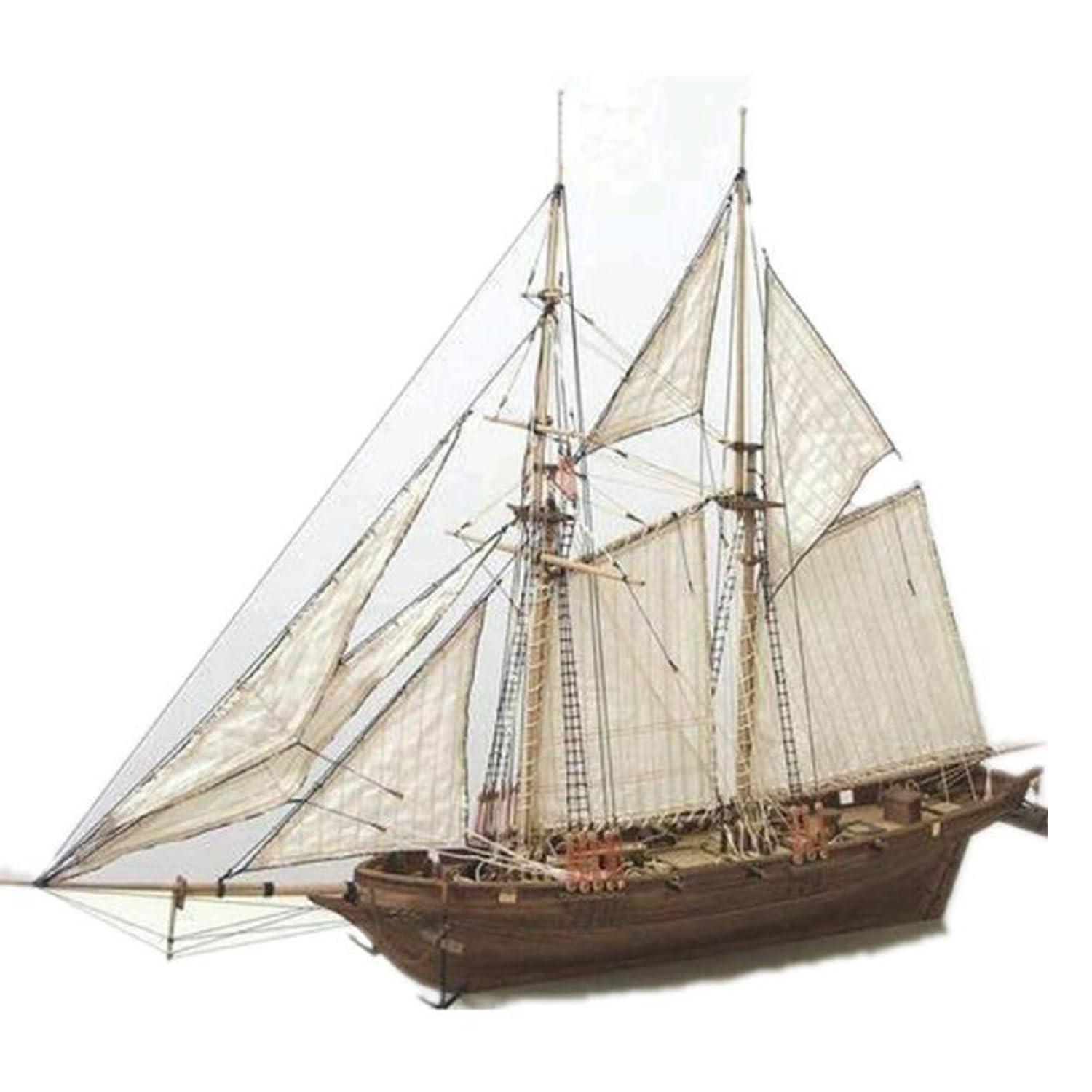 Kit Modello Di Barca, Kit di Costruzione di Barca a Vela In Tiglio In Scala 1/100 40 X 15 cm Modello di Costruzione di Nave a Vela, Kit Fai da Te per Costruire Nave per Artigianato Hobby Collezioni