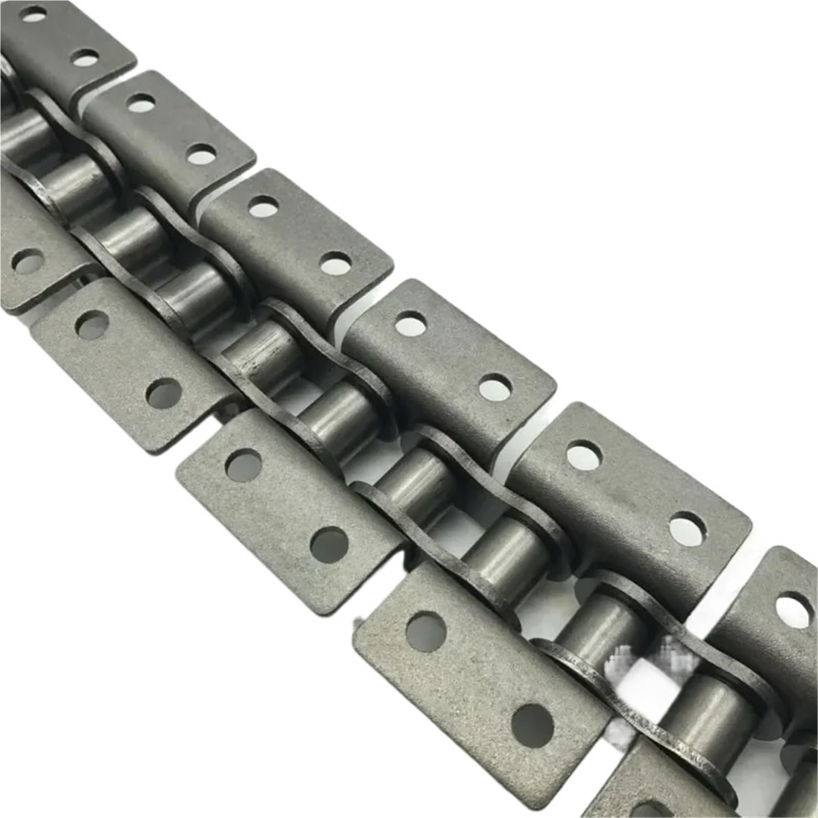 Compatible con cadena de transmisión de rodillos con orificio de doble ala