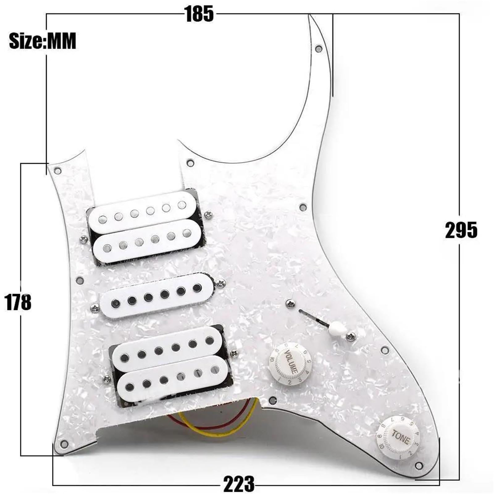 Pickguard Załadowany Do Gitary Przetworniki Do Gitary Elektrycznej Przetworniki HSH Humbucker