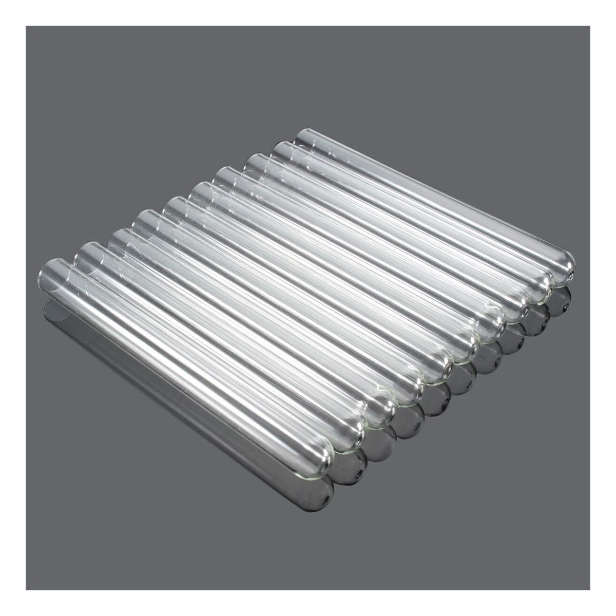 Probówki 20 szt. Szklana probówka laboratoryjna, 18X180mm szkło chemiczne, z korkami, szkoła laboratoryjna, laboratorium szkolne ogólne