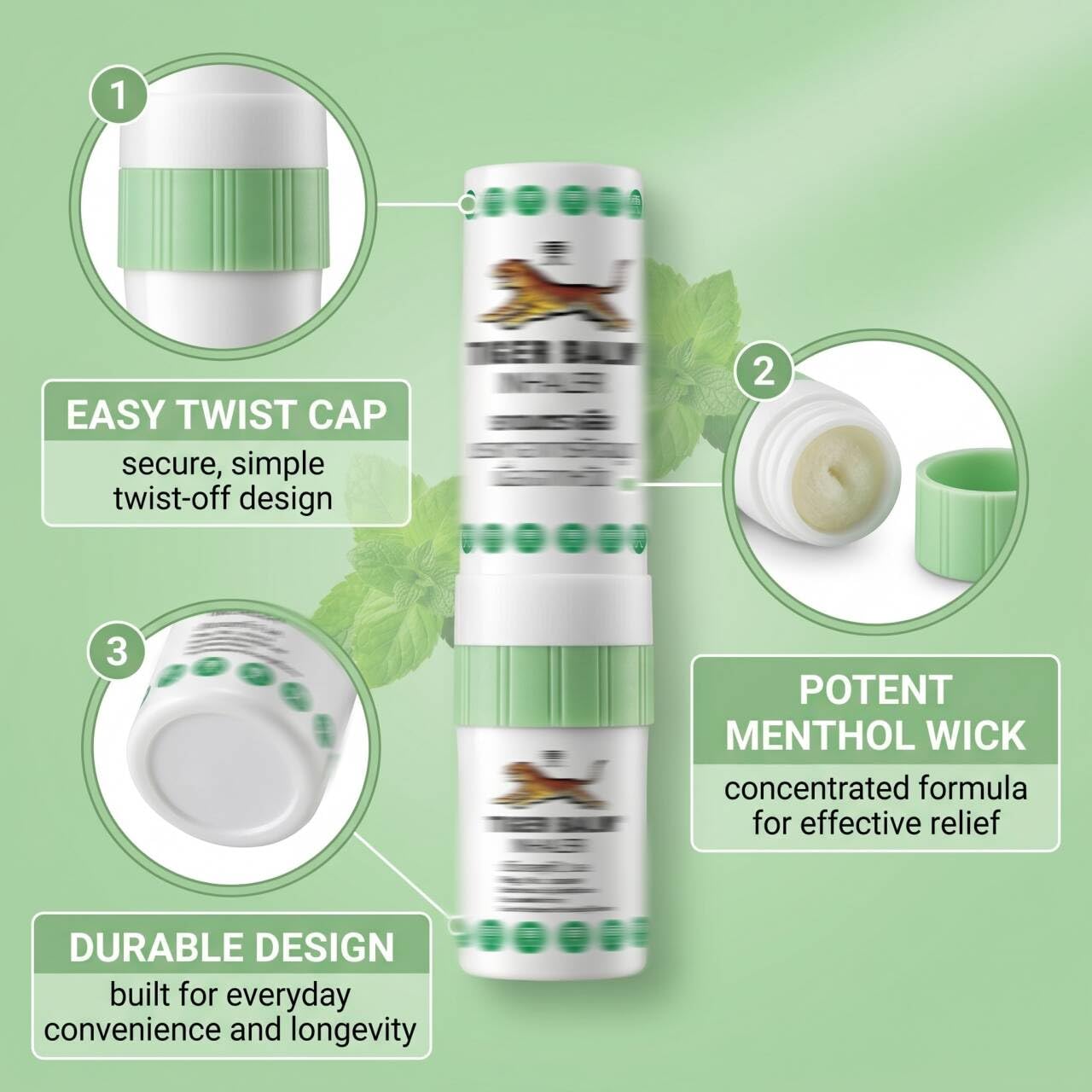 2 psc Wick inhalierstift Nasal-Inhalator Naseninhalator für laufende Nase mit ätherischen Ölen - für verstopfte oder befreit die Atmungsstimmen made in Thailand