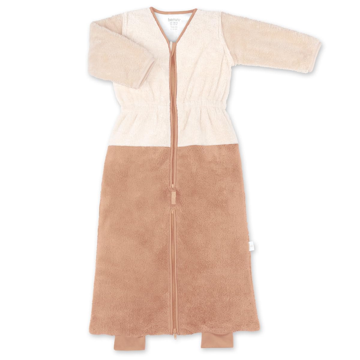 BEMINI Sacco nanna per gambe separabili invernali – TOG 2.5 Softy – Natural tricolor