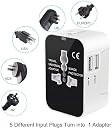 2 USB Ports Universal Travel Adapter, rts Worldwide International All in One Universal Power Wall Charger AC Power Plug Adapter Converter with 2 USB Charging Ports for USA EU UK AUS Cell Phone Laptop gallery image