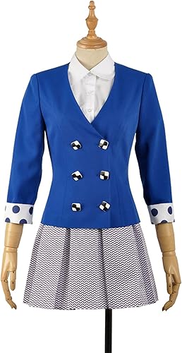 Heathers - Disfraz musical de Veronica Sawyer para cosplay, uniforme escolar JK, falda azul, disfraz de Halloween