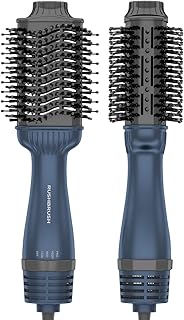 فرشاة تصفيف الشعر V3 برو بتقنية ايونات، تصميم بيضاوي عريض 19 سم، قدرة 1400 وات، 4 اعدادات حرارة/3 سرعات، تدفق هواء 360 درجة، ضمان لـ5 سنوات، لون كحلي، من راش براش، 1400.0 واط