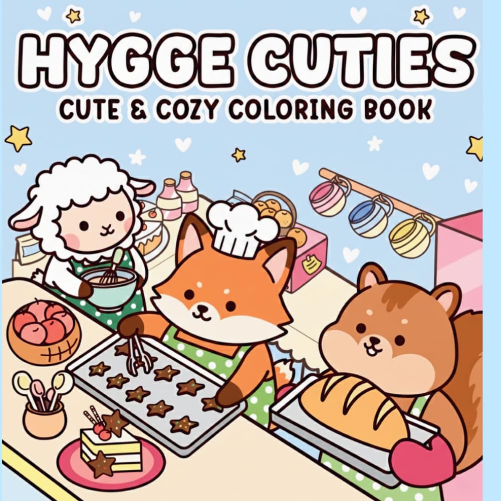Hygge Cuties: Cute & Cozy Coloring Book