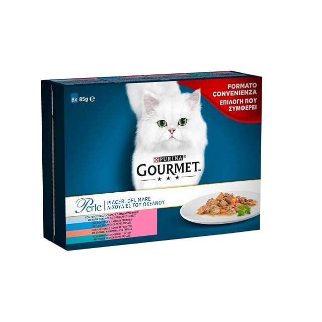 Gourmet Perle - Piaceri del mar, alimento húmedo para Gatos Adultos, 80
