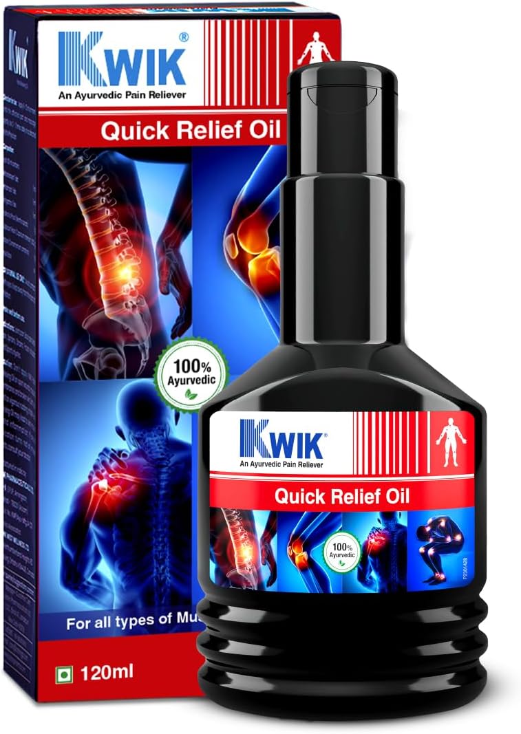 KWIK Pain Relieving Oil 120ml (Pack of 1)