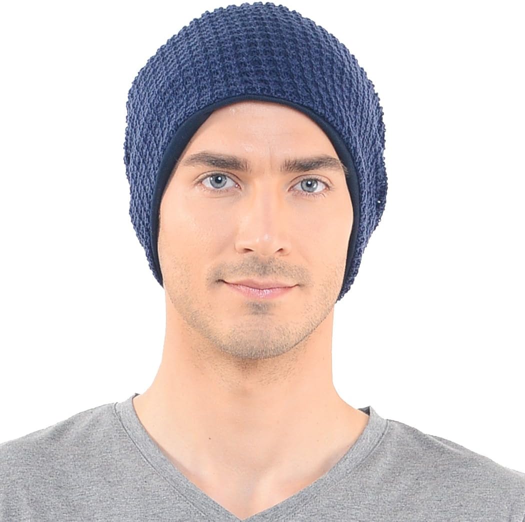 FORBUSITE Mens Slouchy Long Oversized Beanie Knit Cap for Summer Winter B08 - Image 3