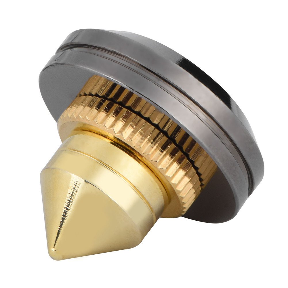 4 Paires Pointes D'enceintes De Haut-parleurs En Cuivre Spike Ensemble De Haut-parleurs Hifi Haut-parleur Amplificateur Audio Dac Cd Isolation Support Pieds Coniques Base Antichoc Avec Adhésif