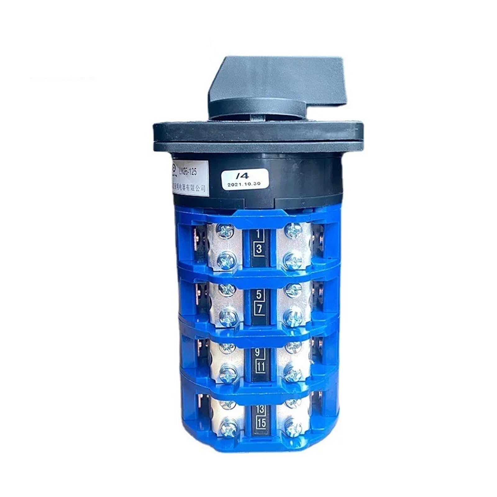 LHNBGTUIW LW26-125/4 Cam Switch 2/3/4/5 Positions 125A 690V DIY Rotary Changeover Selector 16 Terminals Screws Silver Contact LW28 YMW26(102)