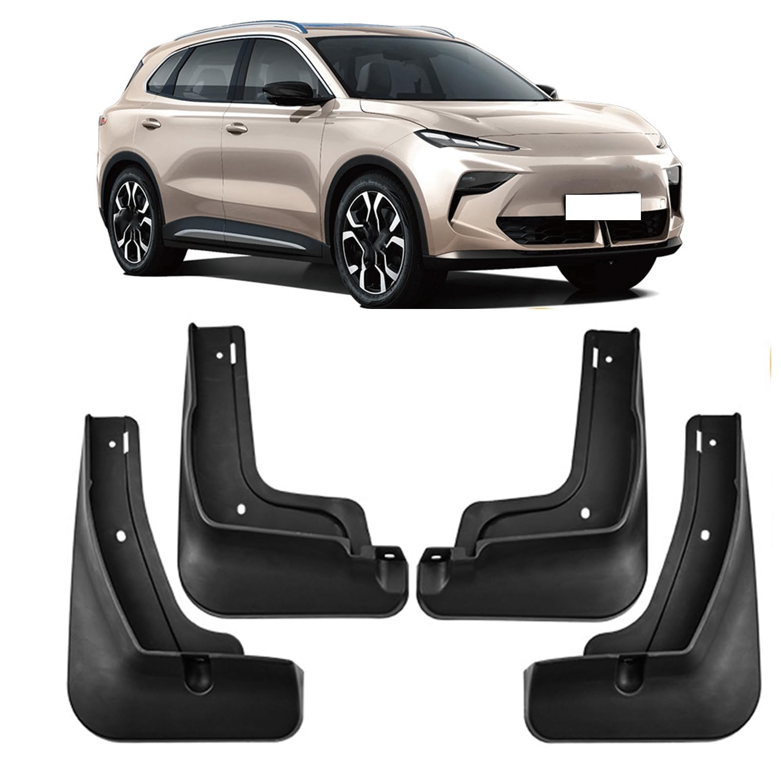 NYSLDSCO 4Pcs Premium Mud Flaps for MG ES5 2025 Front and Rear Splash Guards Durable Mudguards Protection Against Road Debris