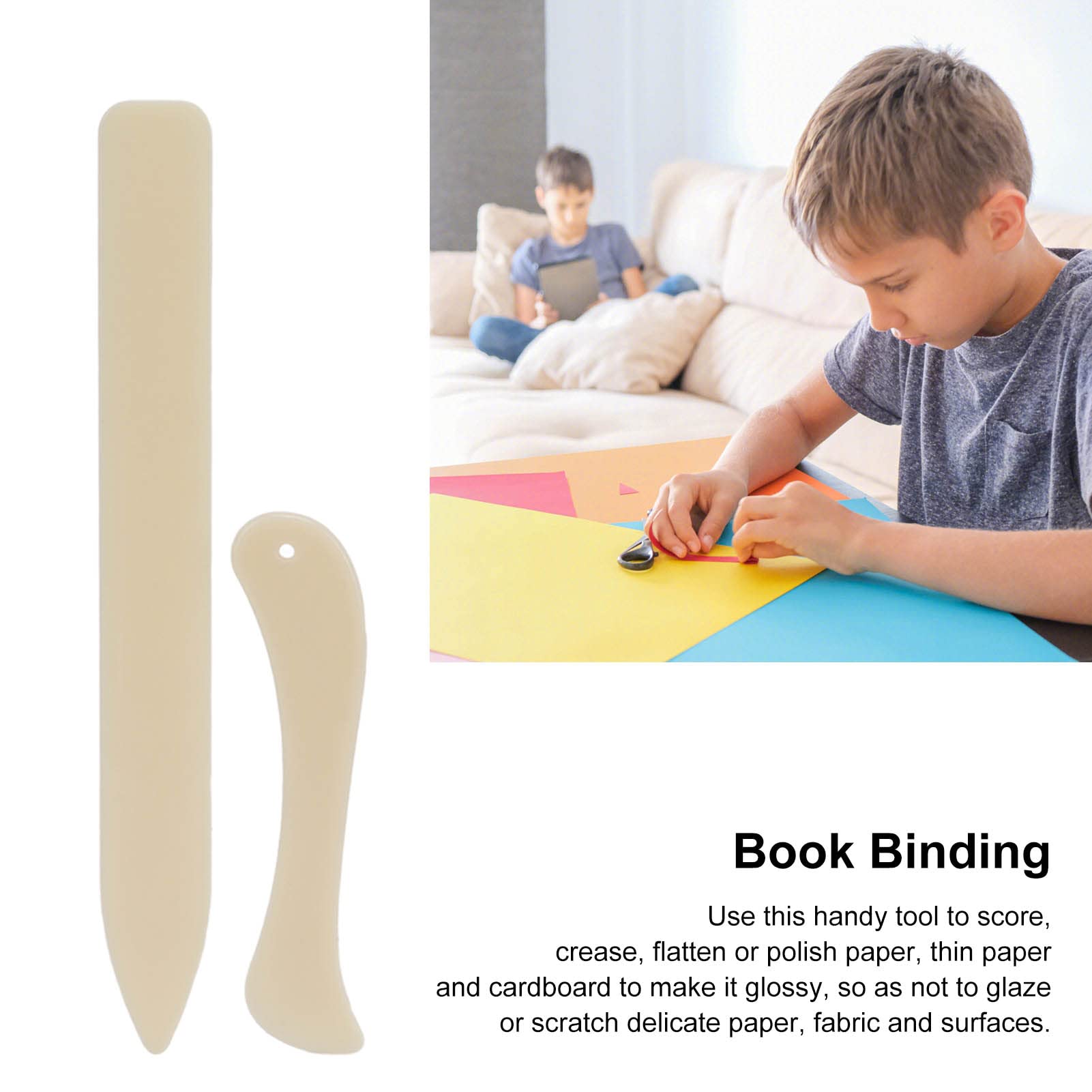 Folder Scoring Origami Scratch Knife Folding Tool Tool for Handmade Leather Burnishing, Bookbinding, Scrapbooking, Paper Cards Crafts - Image 5