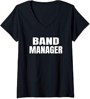 Womens Band Manager Concert V-Neck T-Shirt