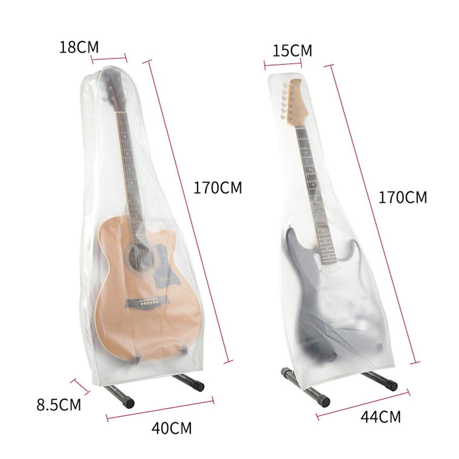 Custodia antipolvere per chitarra, anti-polvere, per chitarra elettrica, custodia per chitarra, sacchetto antipolvere lavabile, anti-polvere, per chitarra folk e chitarra elettrica
