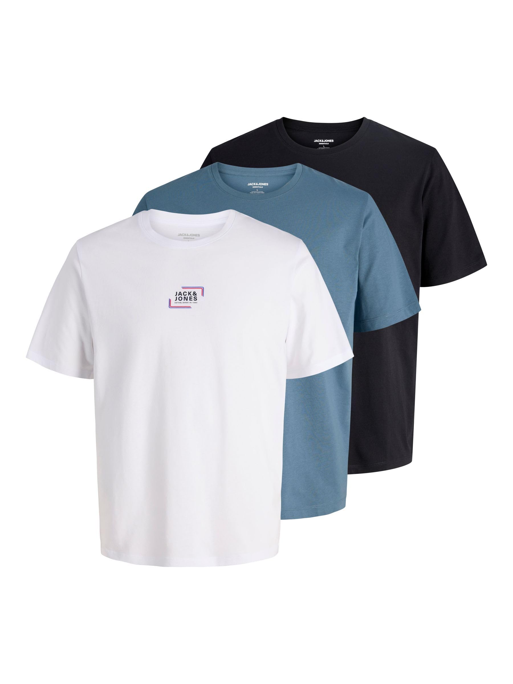 JACK & JONES Jjcorp Graphic Tee Ss O-Neck 3Pk Mp