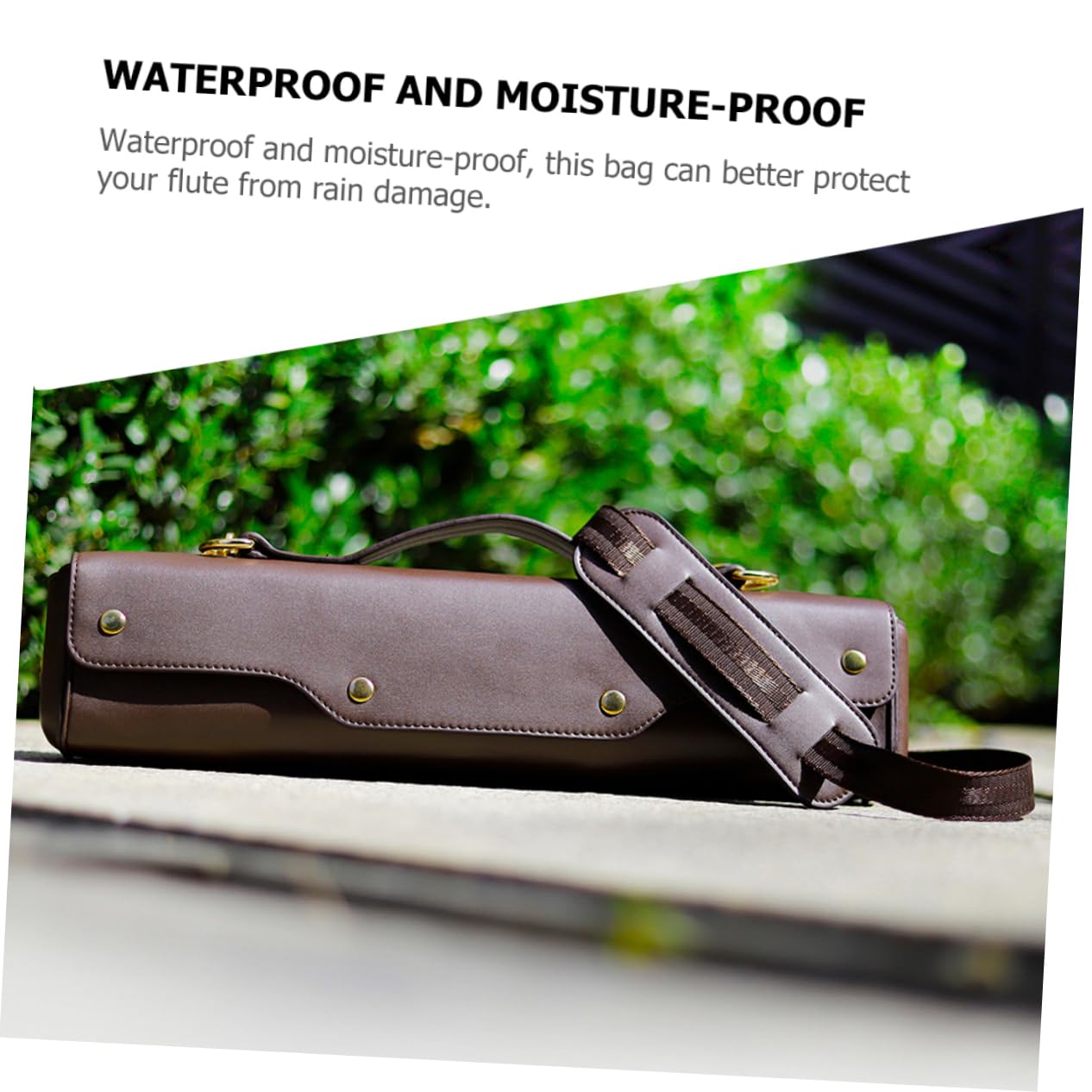 Flute Bag Bag Insert Organizer Saxophone Container Flute Carrying Bag Portable Flute Case Synthetic Leather Recorder