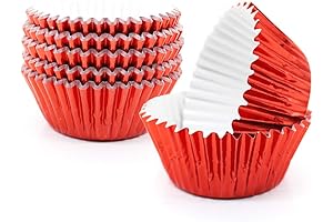 Metallic Cupcake Liners: GOLF Red Foil Cupcake Liners