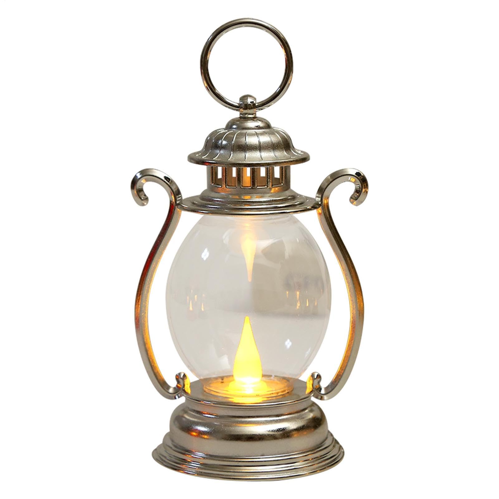 Retro LED Table Lamp – Battery Powered Cordless Lantern – Portable
