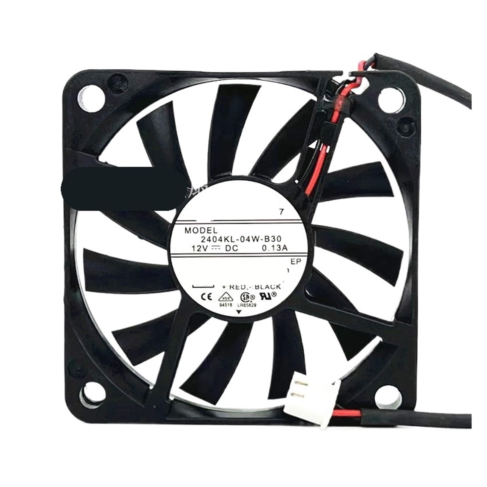 Ventilador de refrigeración 12V y 2 cables para chasis de 60x60x10 mm