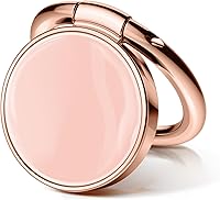 Vista 11 de GVIEWIN Soporte de anillo para teléfono celular con purpurina, soporte metálico con agarre, rotación de 360°, compatible con iPhone 17/16/15/14/Pro