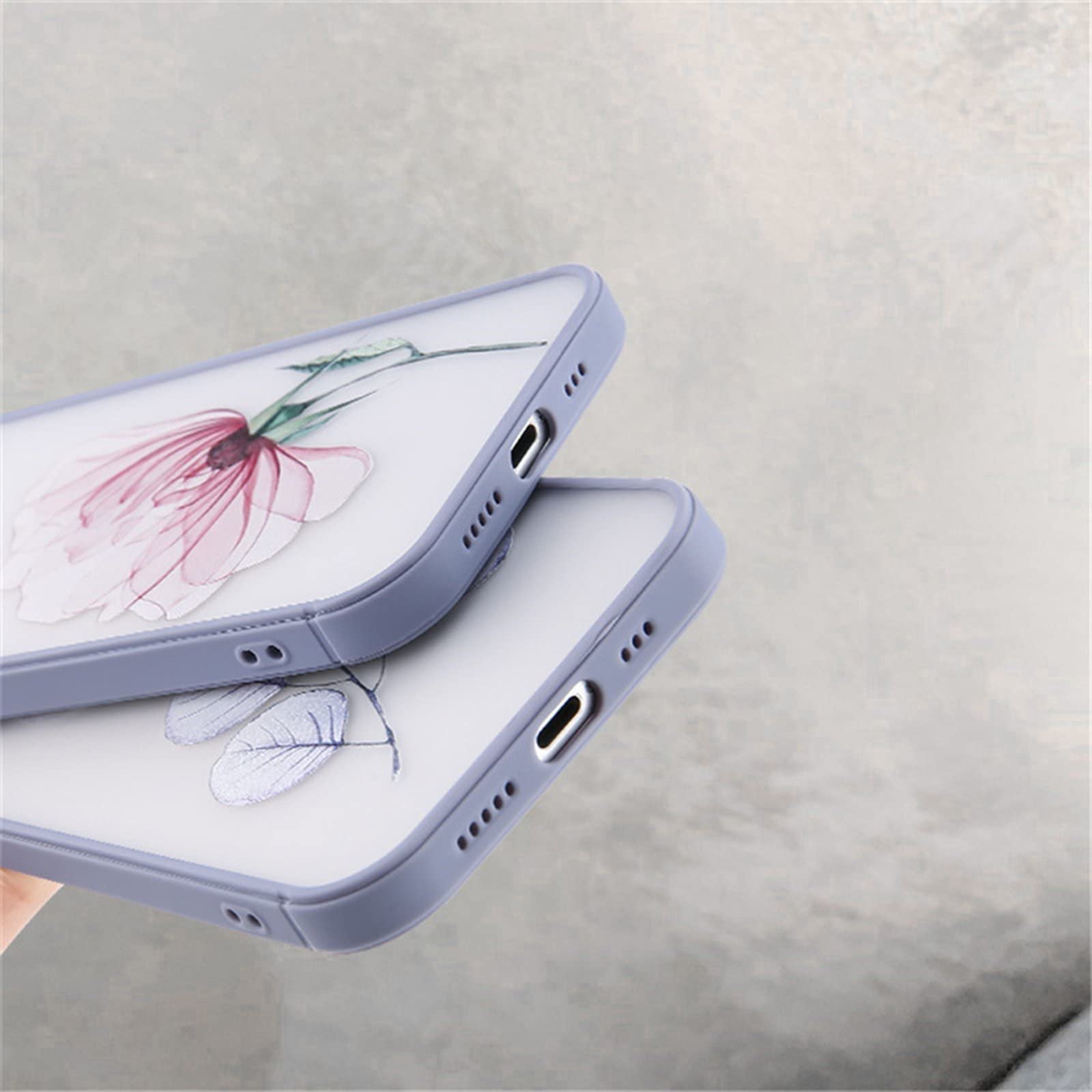Amazon | Z-M01 レトロフラワーfor iPhone用透明電話ケース13Pro11 12